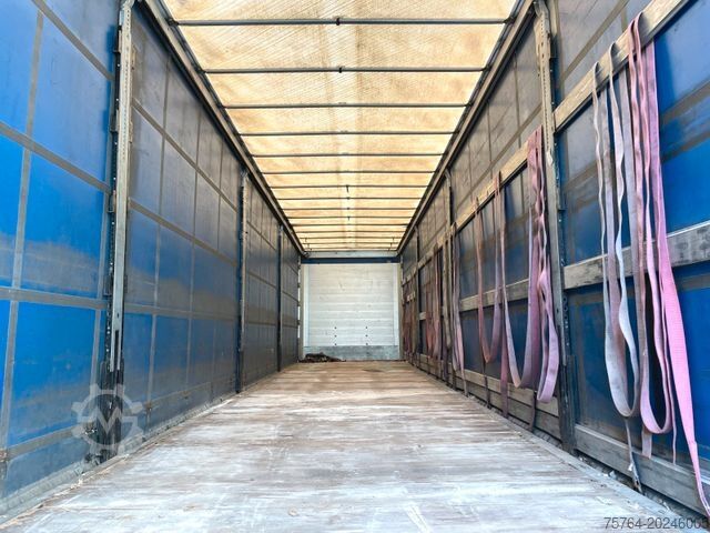 Open semitrailer with tarp SCHMITZ CARGOBULL 13,65m Pritsche / Edschaverdeck /Chassi verzinkt