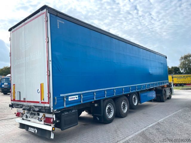 Open semitrailer with tarp SCHMITZ CARGOBULL 13,65m Pritsche / Edschaverdeck /Chassi verzinkt