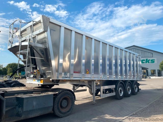 Tipper semitrailer BENALU 52m³ Getreidekipper Alu/5.4 t LEER/AUCH Miete