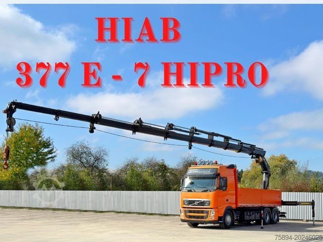 Truck mounted crane VOLVO FH 460 * HIAB 377 E - 7 HIPRO + FUNK * 6x4