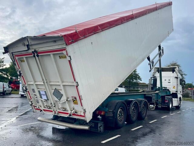 Kipper Trouillet SOCARI 69 m3 left side opens, self pump tyres, etc