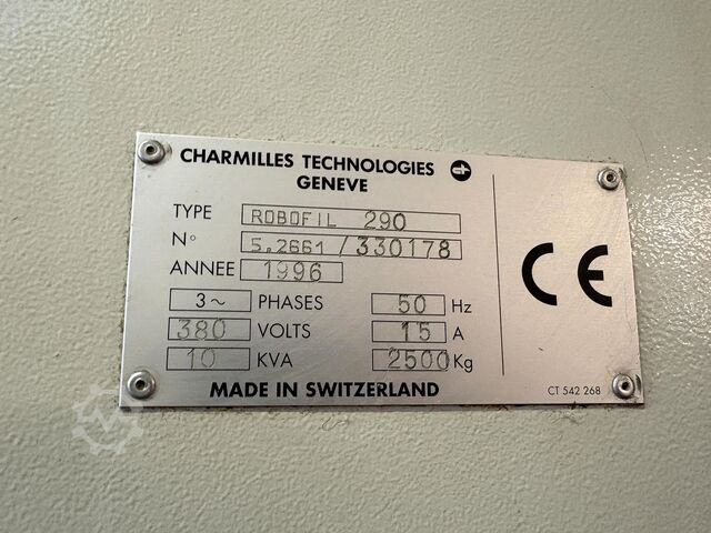 Wire eroding machine CHARMILLES ROBOFIL 290