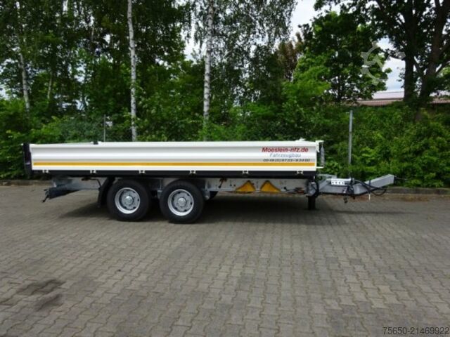 Tipper trailer Möslein TTD 13 Weiß  13 t Tandem 3- Seitenkipper Tieflader-- Neufahrzeug --