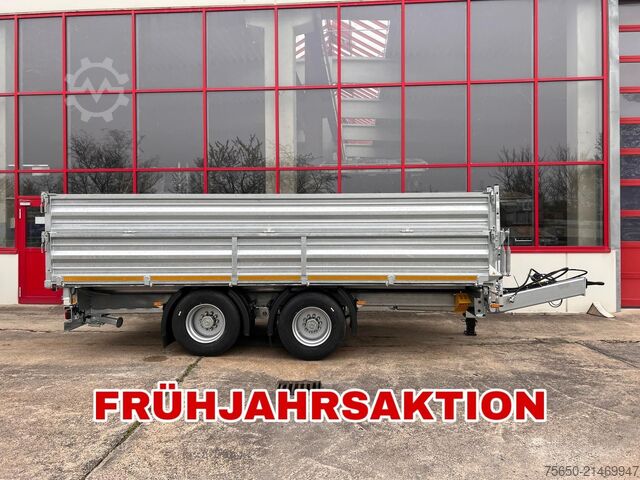 Tipper trailer Möslein TTD 19 AB  19 t Tandemkipper Tieflader, Breitbereifung Aufsatzbordwänden-- Neufahrzeug --