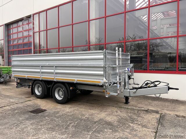 Tipper trailer Möslein TTD 19 AB  19 t Tandemkipper Tieflader, Breitbereifung Aufsatzbordwänden-- Neufahrzeug --