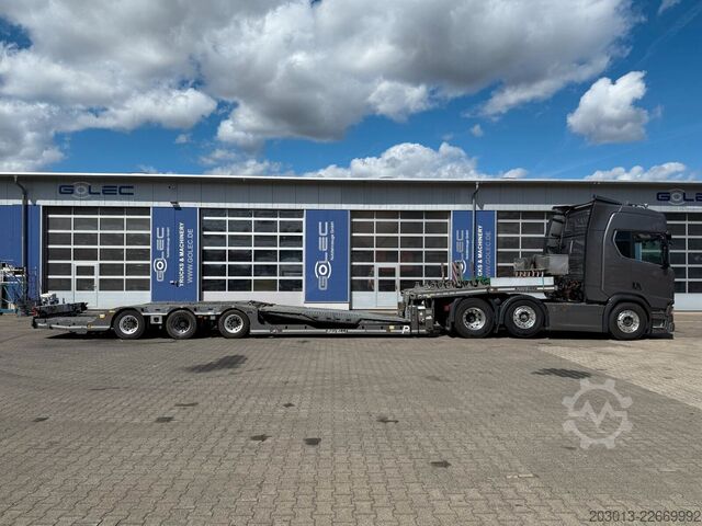 Standard SZM SCANIA R530 6x2 SZM mit Pavelli Tieflader Auflieger