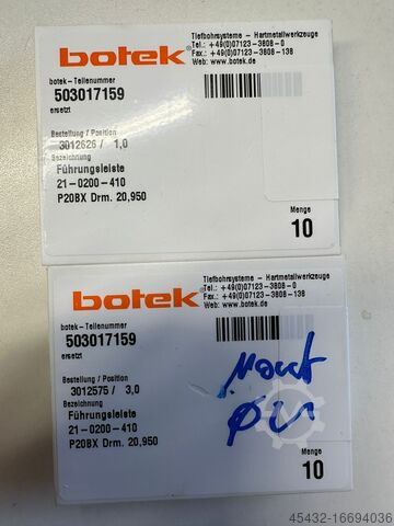 Indexable insert botek Wendeplatten Führungsleisten Bohrkopf