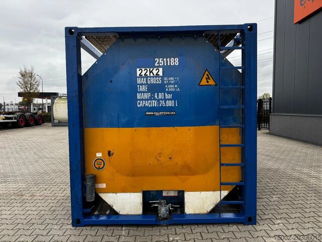 Tankcontainer Van Hool 20FT ISO, 25.000L / 1-COMP /  T11/ valid 2,5Y t...