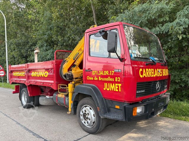 Tipper truck MERCEDES-BENZ Ecoliner 1114 + Kran Copma