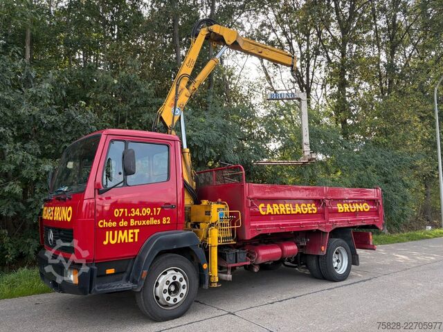 Tipper truck MERCEDES-BENZ Ecoliner 1114 + Kran Copma