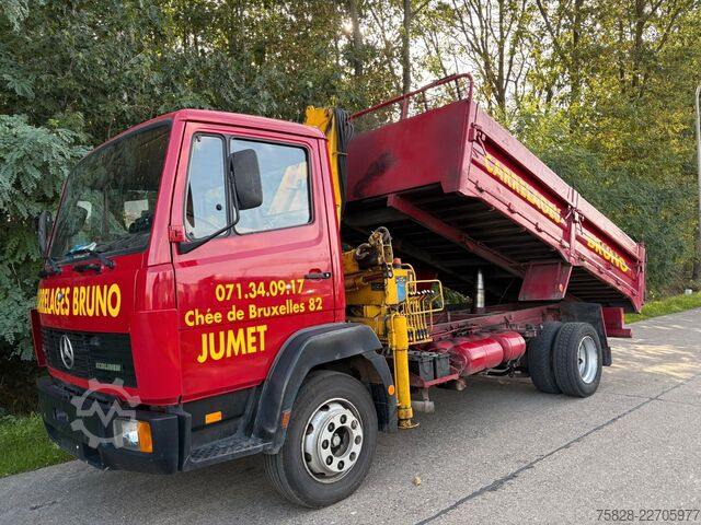 Tipper truck MERCEDES-BENZ Ecoliner 1114 + Kran Copma
