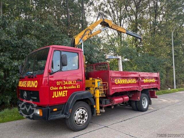 Tipper truck MERCEDES-BENZ Ecoliner 1114 + Kran Copma