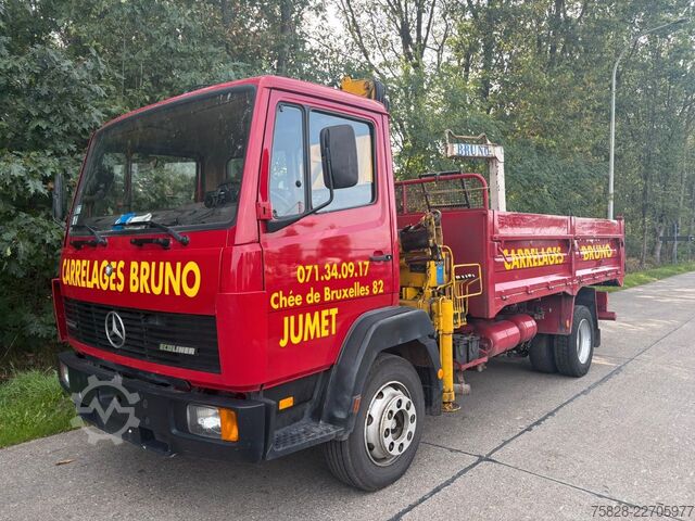 Tipper truck MERCEDES-BENZ Ecoliner 1114 + Kran Copma