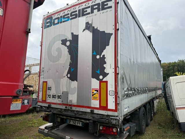 Auflieger mit Pritsche & Plane SCHMITZ CARGOBULL SCB*S3T mit Bordwände