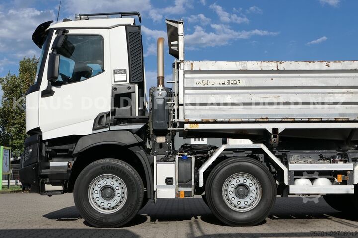 Dreiseitenkipper LKW RENAULT C 520 8x4 Kipper Retarder Kamera Euro 6