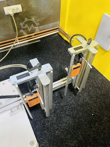 Double decoiler with interlayer rewinder Soprem 2H30/J2/10M/L3.N1