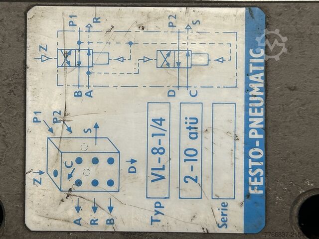 Rundschalttisch , Pneumatischer Rundschalttisch Festo Pneumatk ST-270 A