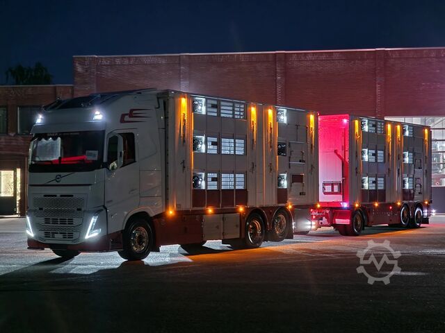 Viehtransport Volvo FH 13.500 XL 6x2 - Pezzaioli livestock 3 deck +...