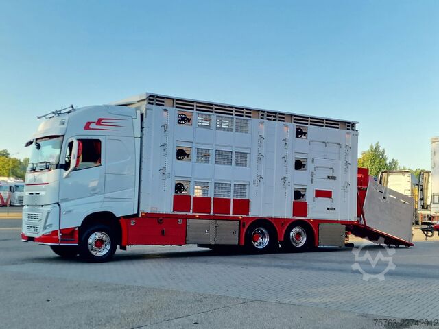 Viehtransport Volvo FH 13.500 XL 6x2 - Pezzaioli livestock 3 deck +...