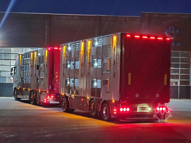 Viehtransport Volvo FH 13.500 XL 6x2 - Pezzaioli livestock 3 deck +...