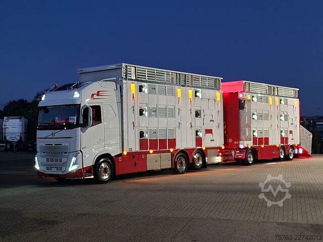 Viehtransport Volvo FH 13.500 XL 6x2 - Pezzaioli livestock 3 deck +...