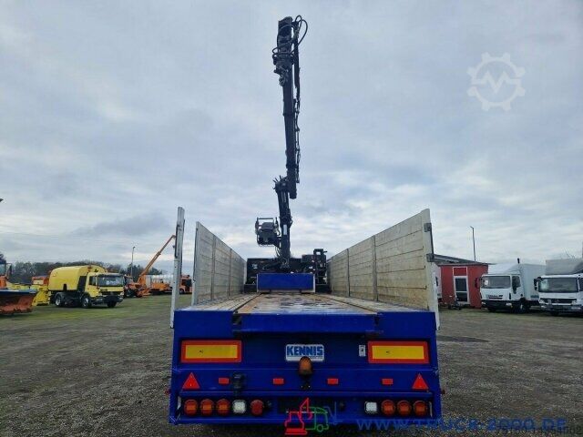 Semitrailer  Kennis Hiab Roll-Kran 36t. Nutzlast Lenkachsen