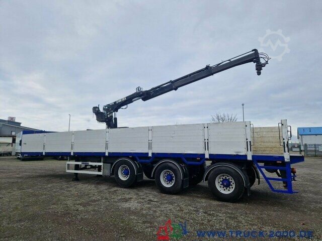 Semitrailer  Kennis Hiab Roll-Kran 36t. Nutzlast Lenkachsen