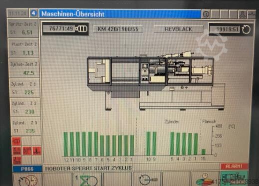 Mehrkomponenten-Spritzgießmaschine KraussMaffei KM 420-1900/55 CZ Multinject