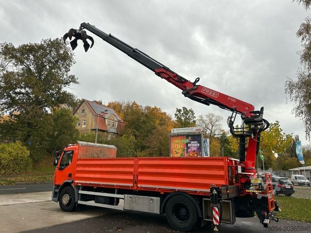 Autokran DAF LF 320 Pritsche SCHROTTGREIFER KRAN 14m FUNK