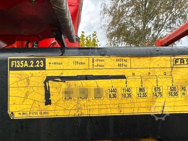 Autokran DAF LF 320 Pritsche SCHROTTGREIFER KRAN 14m FUNK