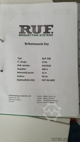 Brikettierpresse RUF RUF 500
