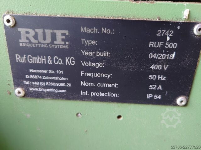 Brikettierpresse RUF RUF 500