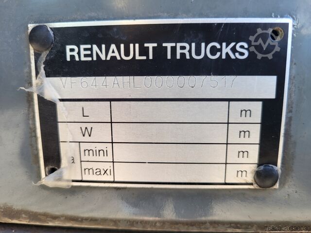 Road sweeper Renault Midlum 270 dwa silniki