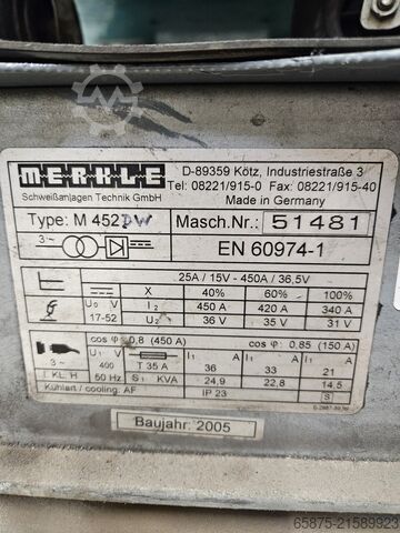 Schweißgerät MERKLE M 452 DW