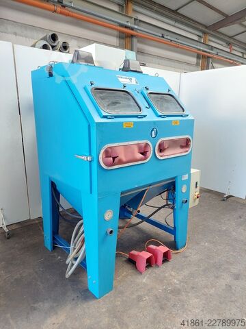 Double blast cabinet with reclamation AUER ST 1200 J-DUO