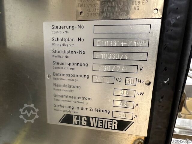 Fleischverarbeitungsmaschine K+G WETTER MAW 160