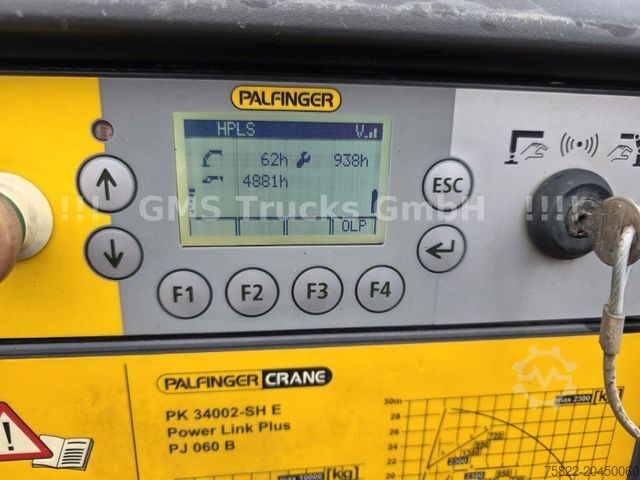 Truck mounted crane MAN TGS / NUR149km / 31m Palfinger Kran PK 34002+Jib