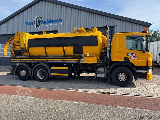 Saugfahrzeug Scania P360 6x2 Saug- / Druck, Vacuum, 15.000 Ltr + 1...