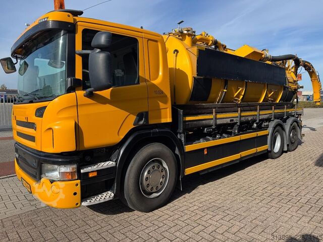 Saugfahrzeug Scania P360 6x2 Saug- / Druck, Vacuum, 15.000 Ltr + 1...