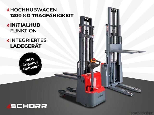 Hochhubwagen SCHORR RR12DHH250E Elektrostapler Initialhub