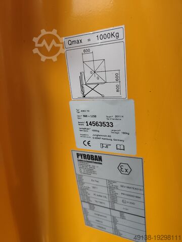 Scherenhubwagen Manuel, mit Ex-Schutz Jungheinrich AMX 10 - Ex II GD