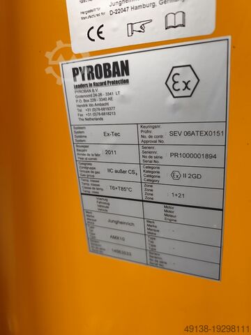 Scherenhubwagen Manuel, mit Ex-Schutz Jungheinrich AMX 10 - Ex II GD