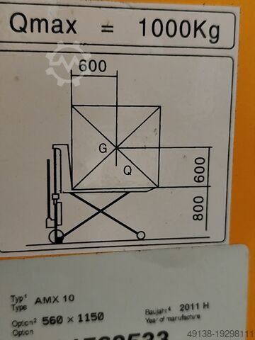 Scherenhubwagen Manuel, mit Ex-Schutz Jungheinrich AMX 10 - Ex II GD