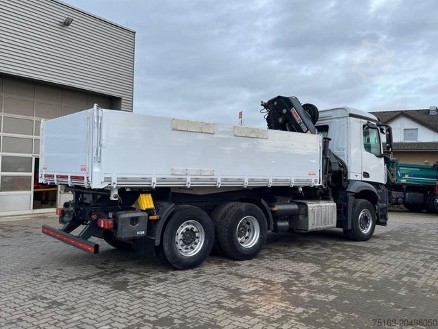 Tipper truck MERCEDES-BENZ Arocs 2543 L 3-Achs Kipper Kran Hiab 211 5xhydr.