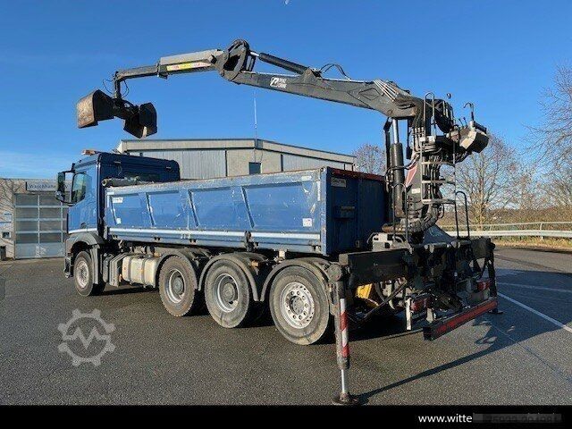 Truck mounted crane MERCEDES-BENZ Arocs 3251 L 8x4 Kipper+Penz 12L8 40R+Lift+Lenk
