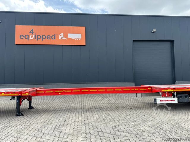 Platform trailer Kässbohrer LOWBED new and unused Heavy-Duty flatbed / 690c...