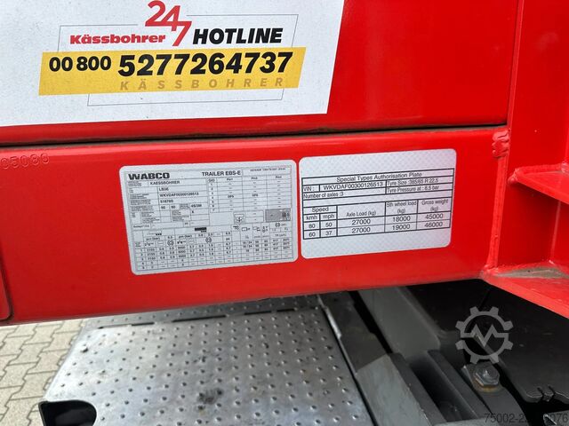 Platform trailer Kässbohrer LOWBED new and unused Heavy-Duty flatbed / 690c...
