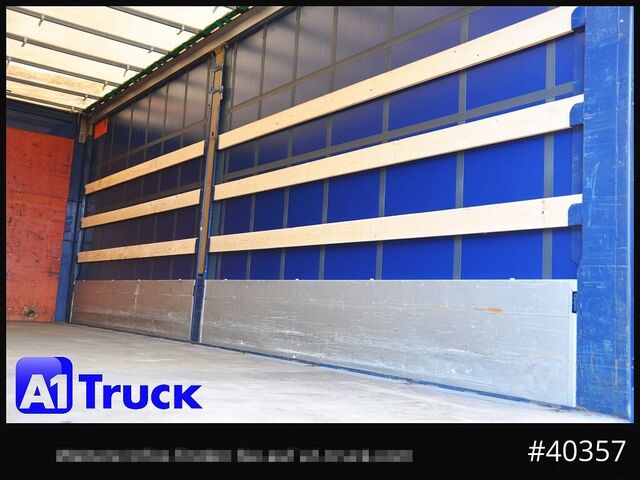 Swap body with flatbed & tarp KRONE Wechselbrücke 7,45, Code XL, Bordwand, neue Plane