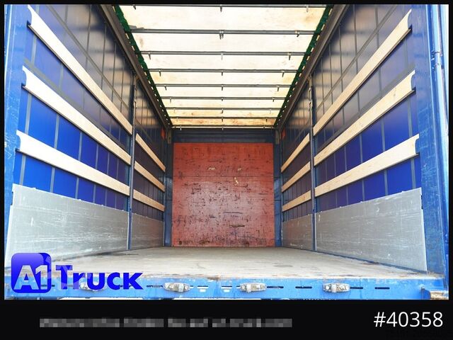 Swap body with flatbed & tarp KRONE Wechselbrücke 7,45, Code XL, Bordwand, neue Plane