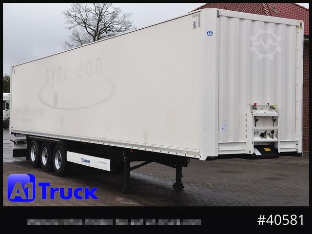 Box semitrailer KRONE SDK 27, Koffer, 1 Vorbesitzer, Plywood,
